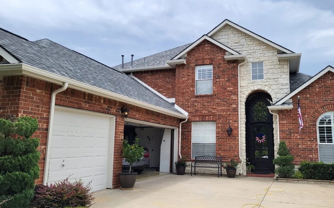 Gutter Replacement and Installation. TopLine Roofing job photo