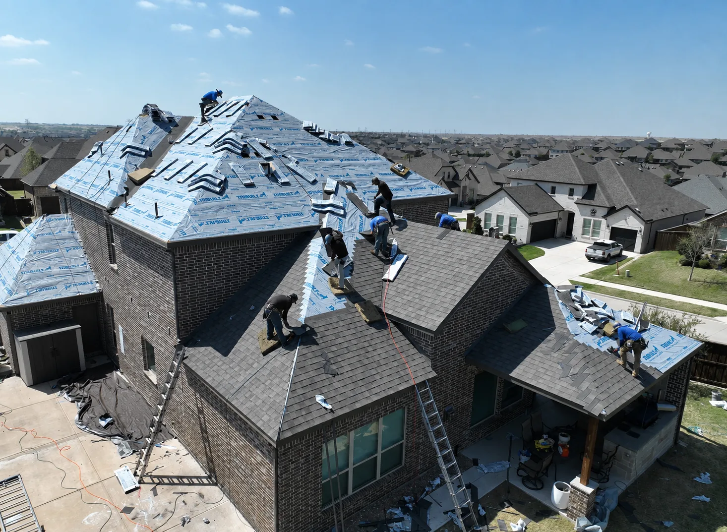 Roof Replacements. TopLine Roofing job photo